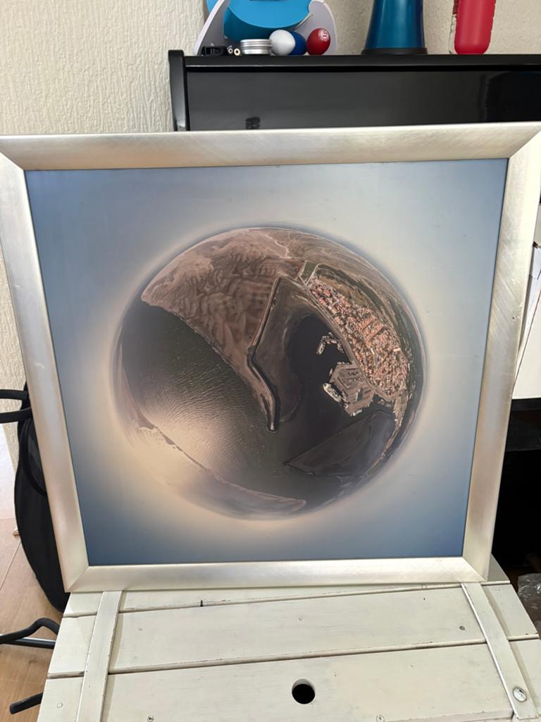 foto van Terschelling ingelijst voor rolstoelbus Gabriël, Ophalen of Verzenden