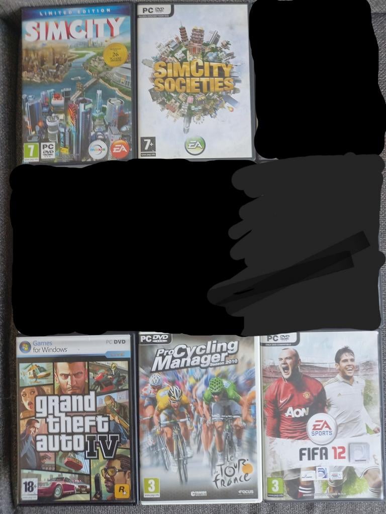 10 pc games, Ophalen of Verzenden, 60 GB, Met 1 controller, Phat