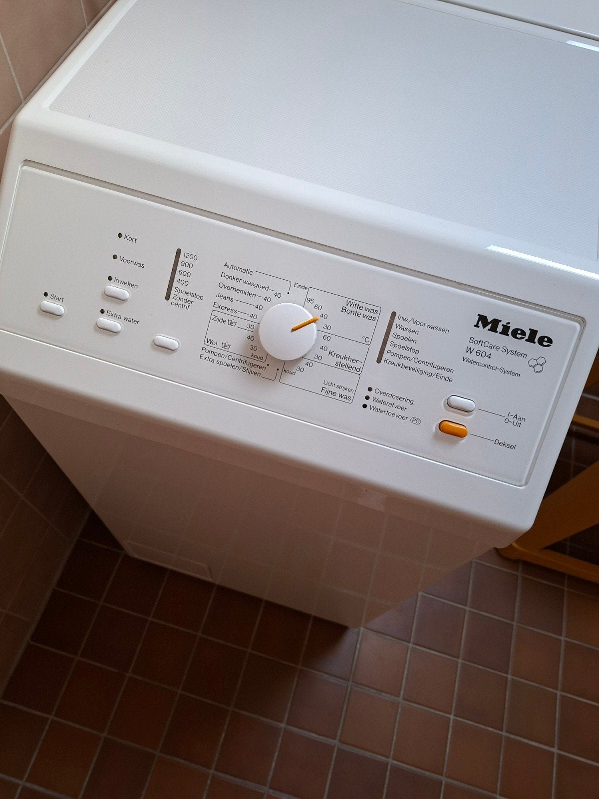 Miele wasmachine bovenlader., Witgoed en Apparatuur, Wasdrogers, Ophalen, Gebruikt, 4 tot 6 kg, Overige typen