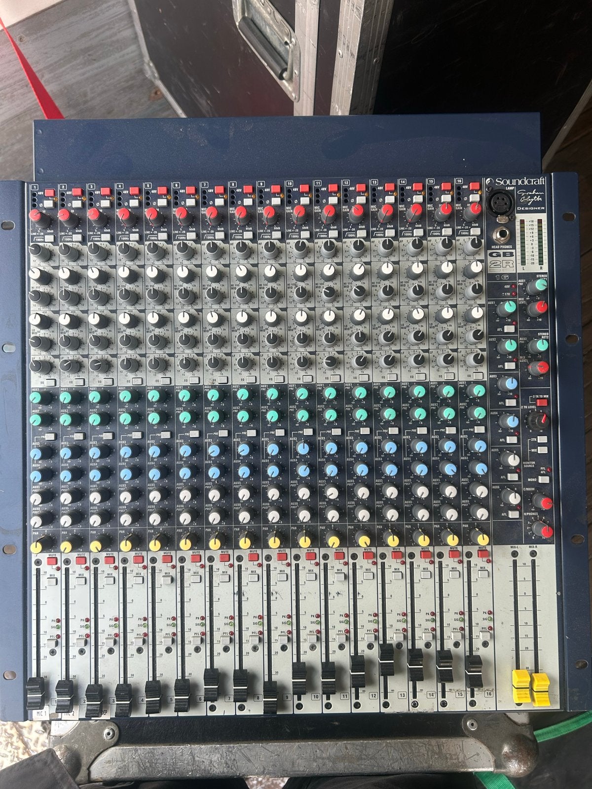 Soundcraft GB2R 16-kanaals mengpaneel, Ophalen of Verzenden, Gebruikt