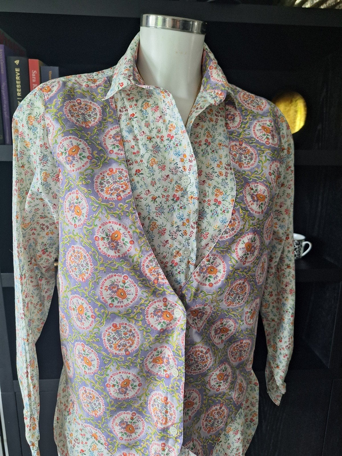 Oilily blouse met gilet maat M 38 40, Kleding | Dames, Blouses en Tunieken, Zo goed als nieuw, Maat 38/40 (M), Blauw, Ophalen of Verzenden
