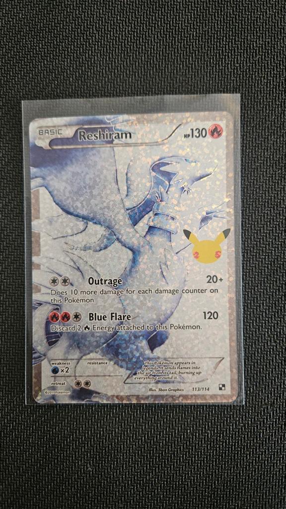 Pokemon Kaart Celebrations 25th Reshiram, Ophalen of Verzenden, Nieuw
