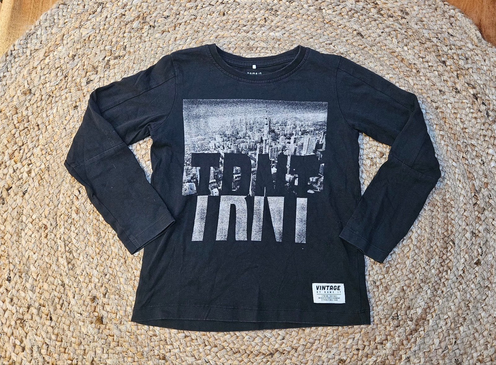 Zwarte longsleeve name it maat 116, Ophalen of Verzenden, Zo goed als nieuw, Shirt of Longsleeve, Jongen
