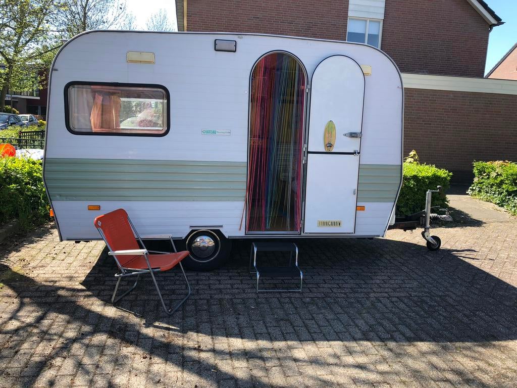 Oldtimer Caravan Chateau touring 350, Caravans en Kamperen, Chateau, Rondzit, Particulier, Luifel