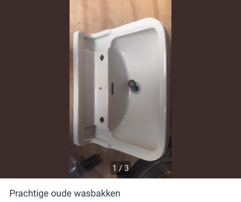 Twee mooie antieke wastafels, Ophalen, Gebruikt, Wastafel