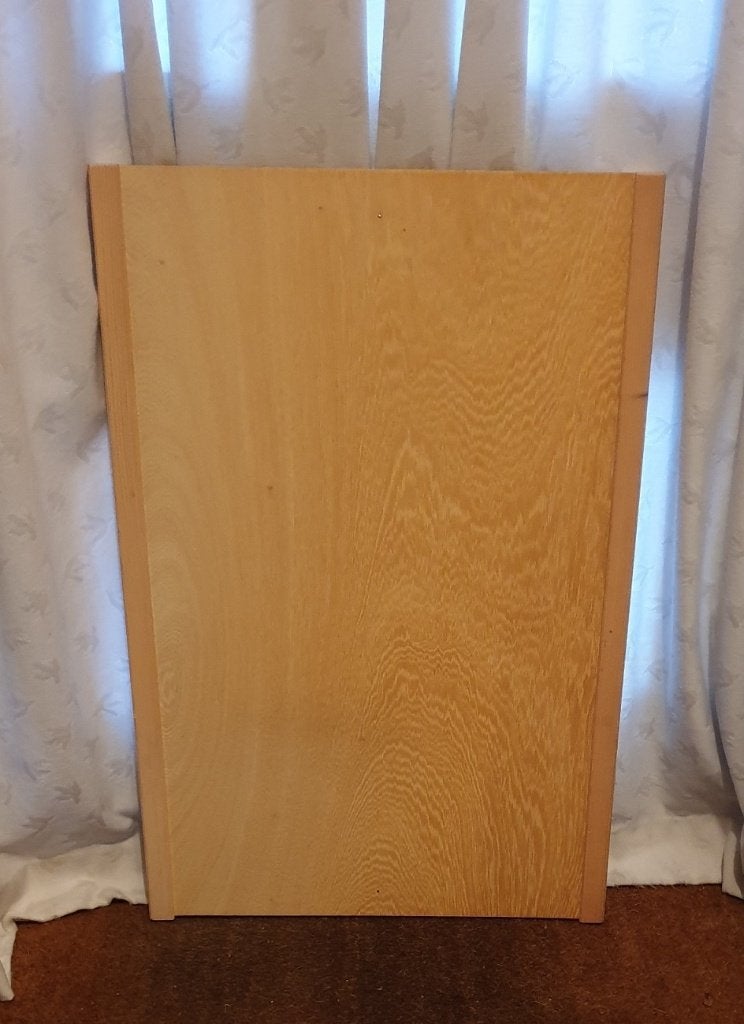 Lundia gesloten eindzijstuk 108x60 blank gelakt., Ophalen, Gebruikt