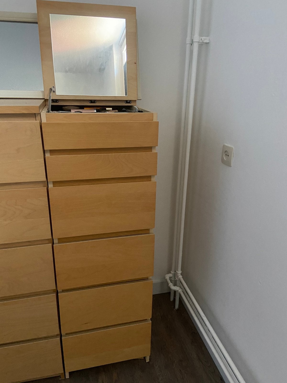 Ikea malm ladekast, Ophalen, Gebruikt, 50 tot 100 cm, 3 of 4 laden