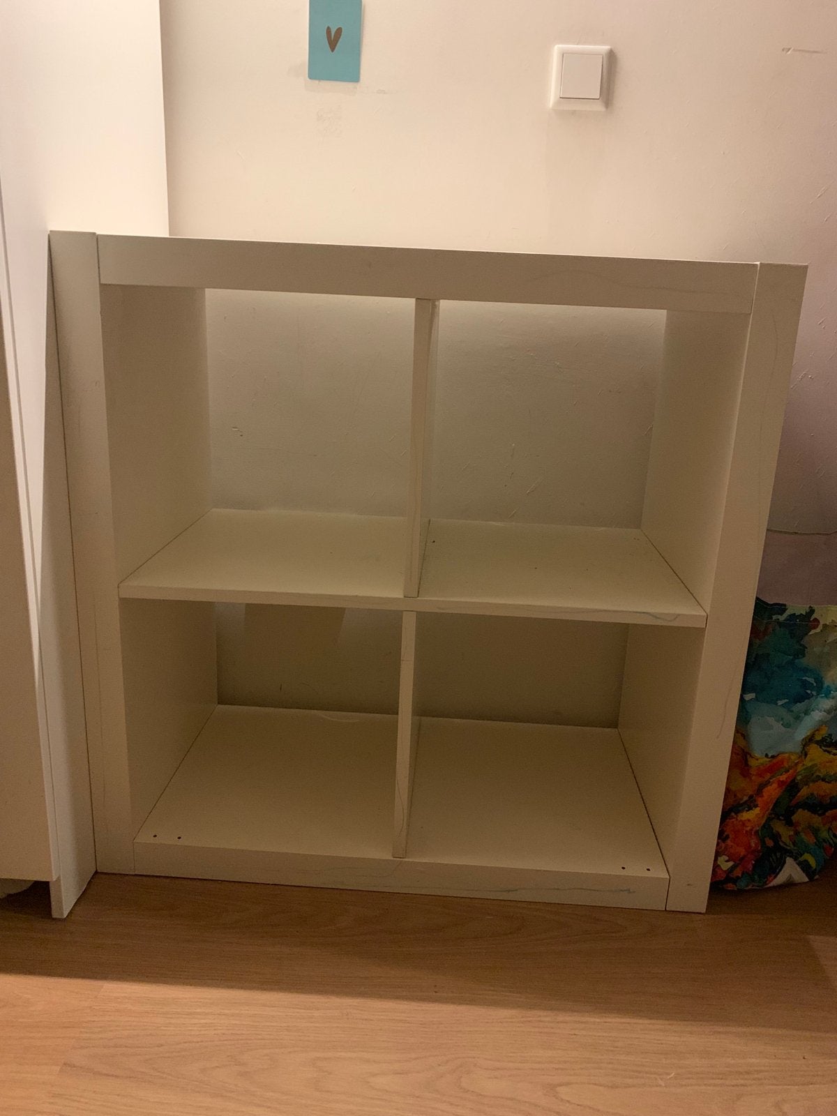 IKEA KALLAX Open kast wit 77x77 cm, Met plank(en), Gebruikt, Minder dan 100 cm, 25 tot 50 cm