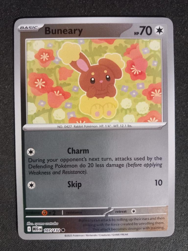 Pokemon Buneary 107/132 Mega Evolution Reverse Excellent, Verzenden, Zo goed als nieuw, Losse kaart, Foil