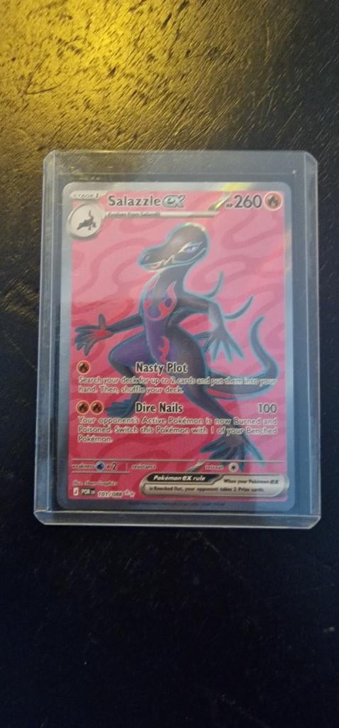 Salazzle GX Pokémon kaart (Full Art), Ophalen, Zo goed als nieuw, Losse kaart, Foil