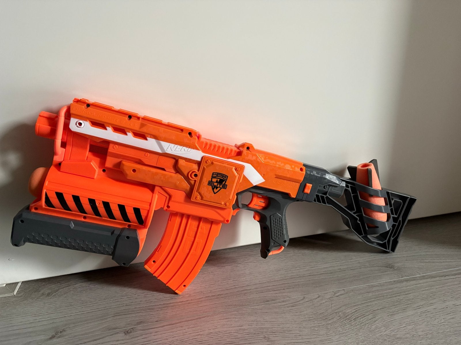 Nerf Elite Demolisher 2-in-1 Blaster, Ophalen of Verzenden, Gebruikt