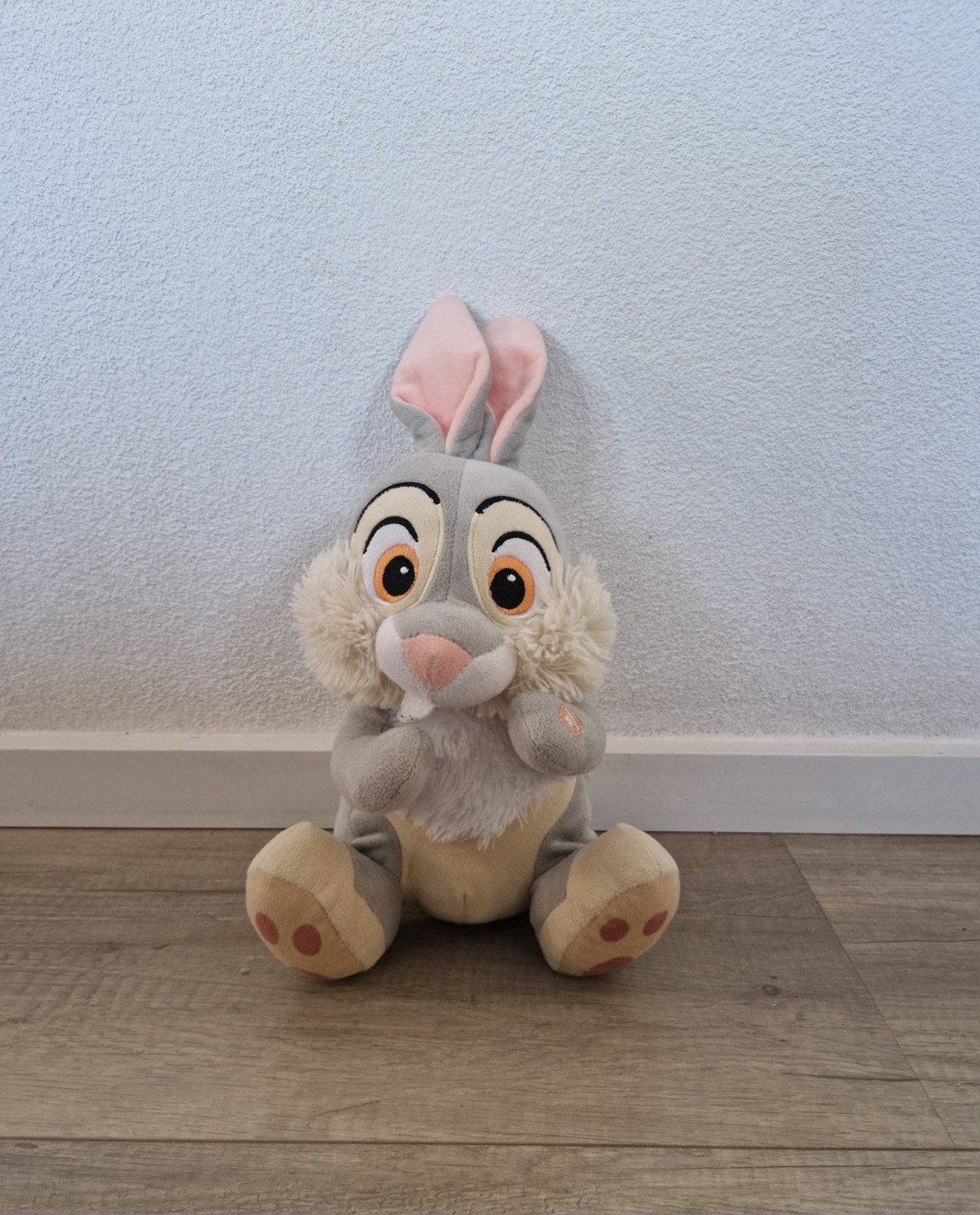 Disney knuffel plush pluche stampertje konijn geluid bambi, Verzamelen, Disney, Ophalen of Verzenden, Zo goed als nieuw, Knuffel