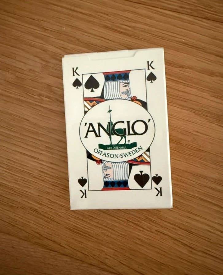 Vintage speelkaarten Anglo Offason Zweden Åke Arenhill, Ophalen of Verzenden, Zo goed als nieuw, Speelkaart(en)
