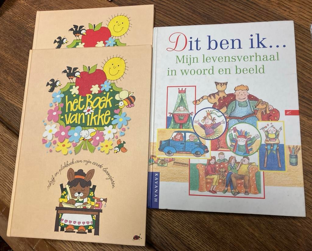 Het Boek van Ikke & Dit ben ik... Mijn levensverhaal, Ophalen of Verzenden, Uitklap-, Voel- of Ontdekboek, 0 tot 6 maanden, Zo goed als nieuw