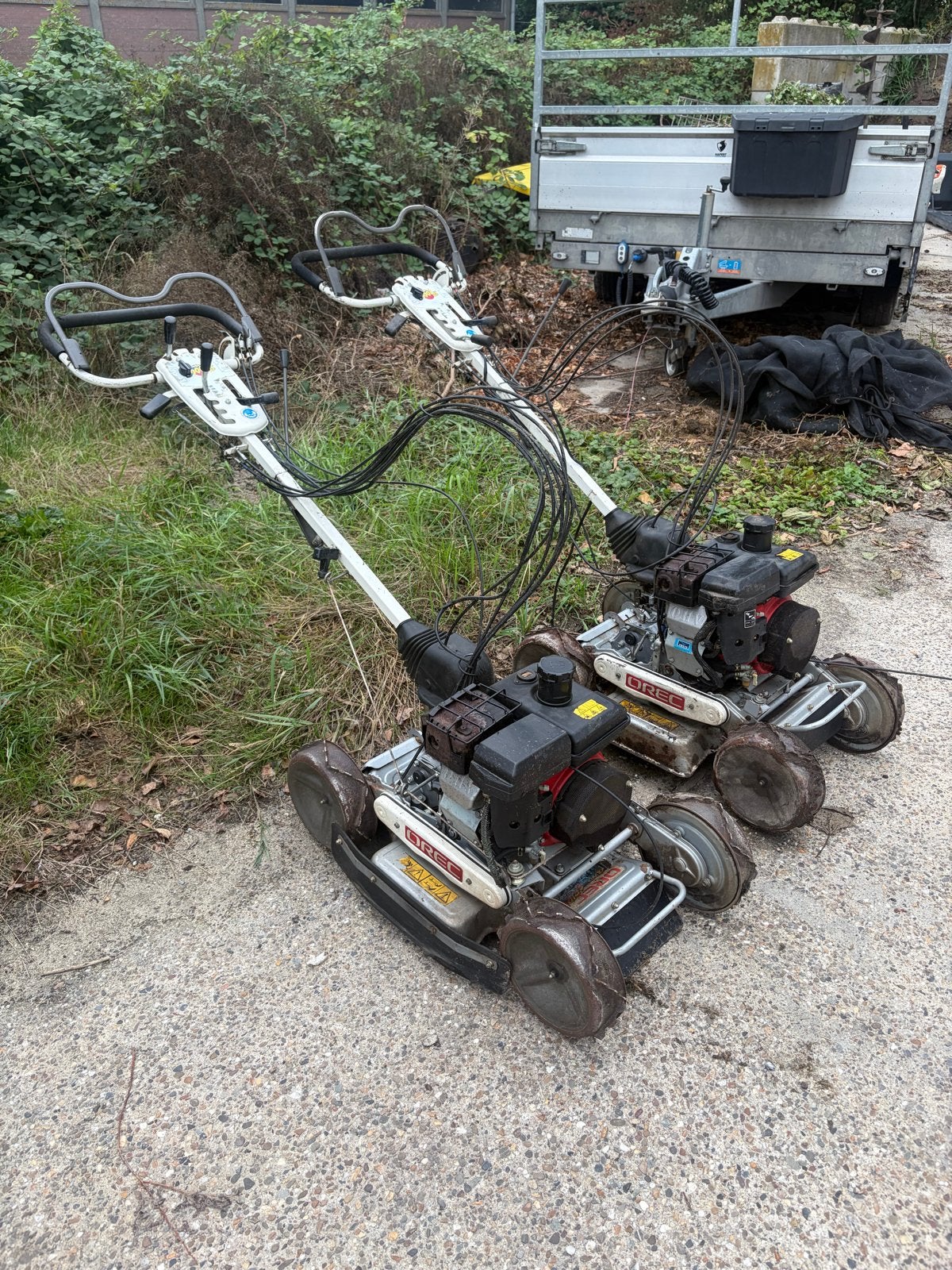 2x Orec SP1000 PRO Benzine Grasmaaier - Gebruikt, Tuin en Terras, Grasmaaiers, Cirkelmaaier, Ophalen, Gebruikt, 50 cm of meer
