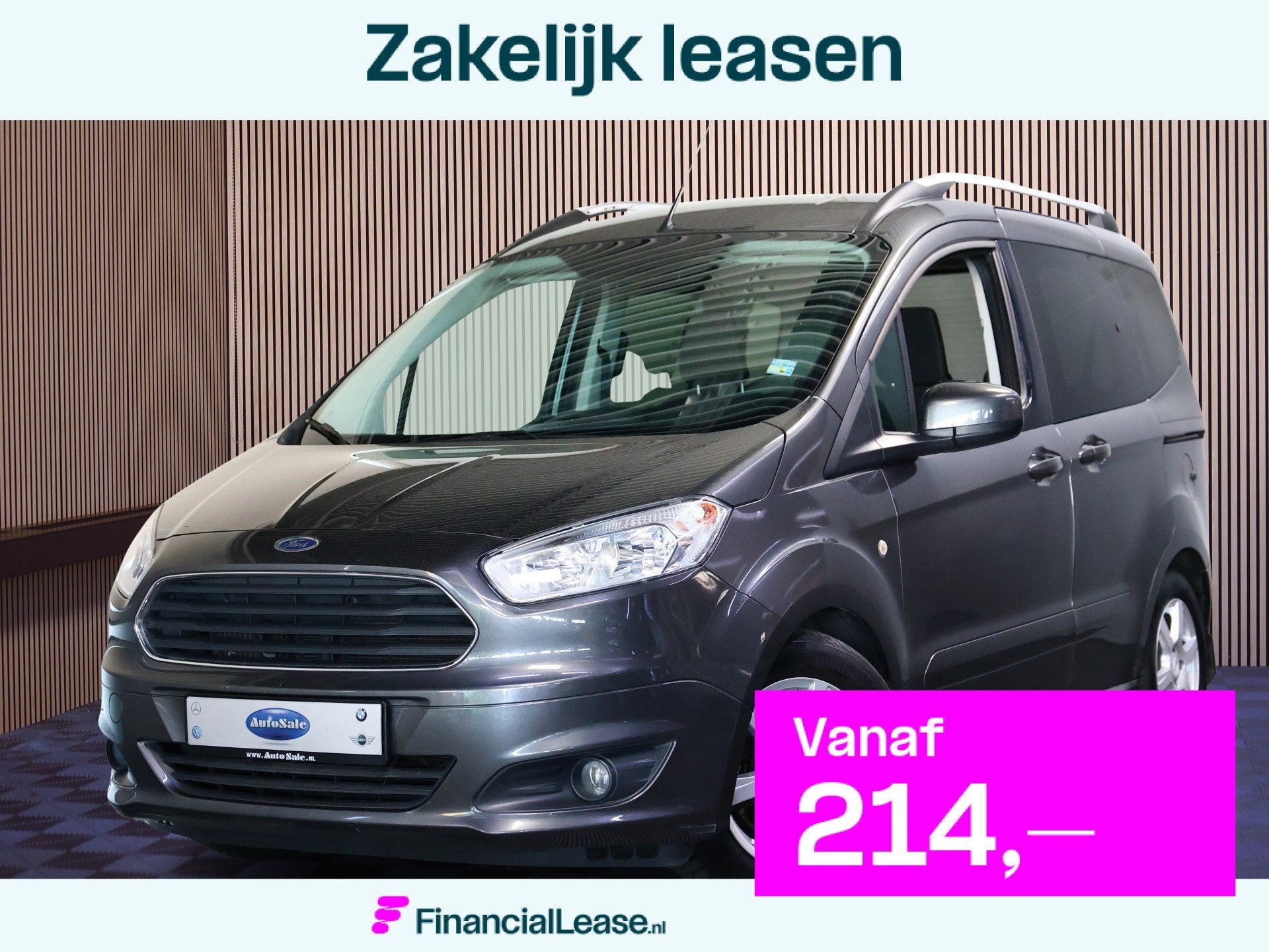Ford Tourneo Courier 1.0 Titanium NAVI BT CAMERA STOELVW PDC, Voorwielaandrijving, Gebruikt, Zwart, Origineel Nederlands
