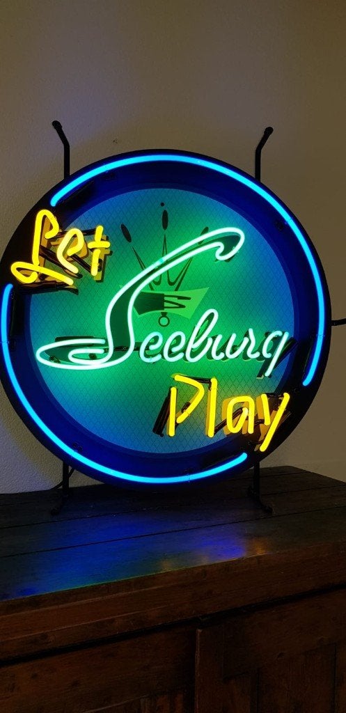 Seeburg Rock Ola Wurlitzer jukebox neonverlichting neon lamp, Verzamelen, Merken en Reclamevoorwerpen, Ophalen, Zo goed als nieuw