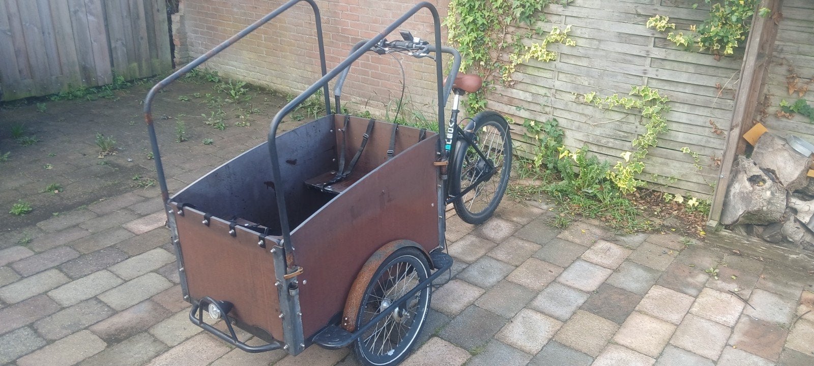 vogeu elektrische bakfiets, Fietsen en Brommers, Fietsen | Bakfietsen, Ophalen, Gebruikt, 4 kinderen of meer