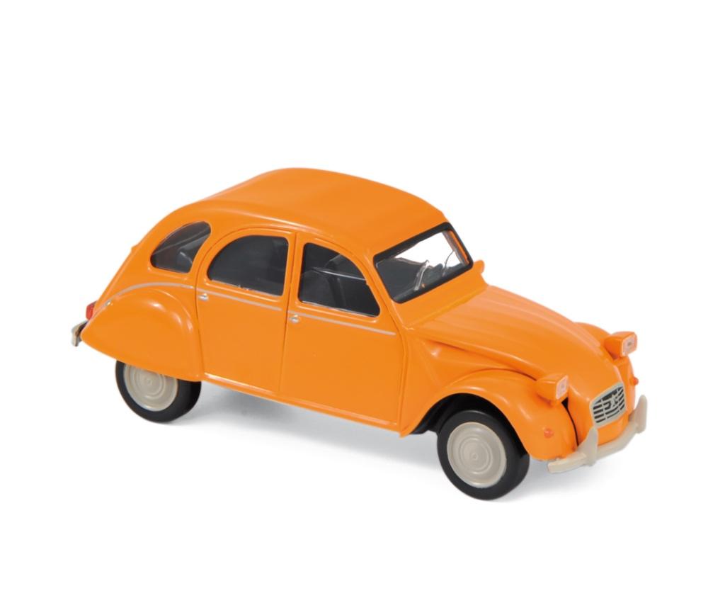 Citroen 2CV Club 1979 oranje of geel Norev Jet Car 1:43, Ophalen of Verzenden, Nieuw, Auto, Norev