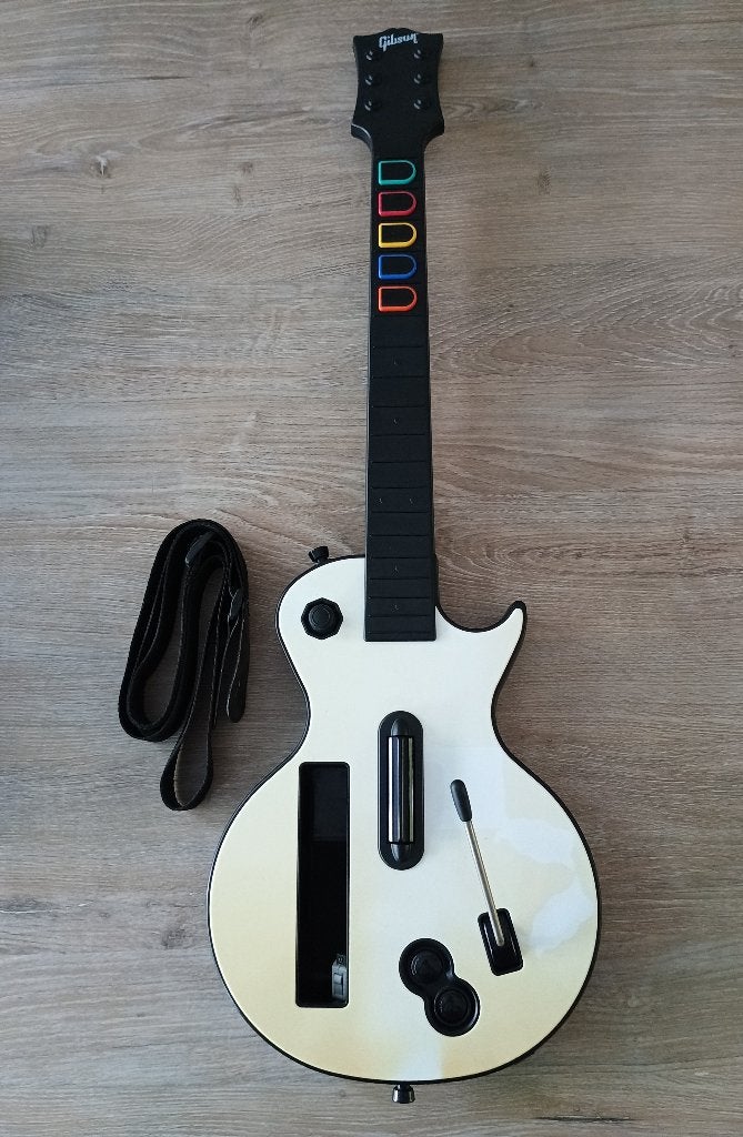 nr2 Wii Guitar Hero gitaar model les paul 95125.805 nintendo, Muziek, Gebruikt, 1 speler, Ophalen of Verzenden