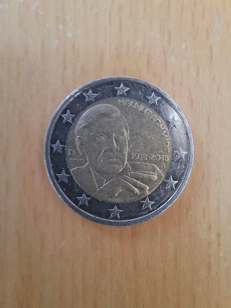 2 Euro munt Duitsland 2015 - Helmut Schmidt, Ophalen of Verzenden, Duitsland, 2 euro, Losse munt