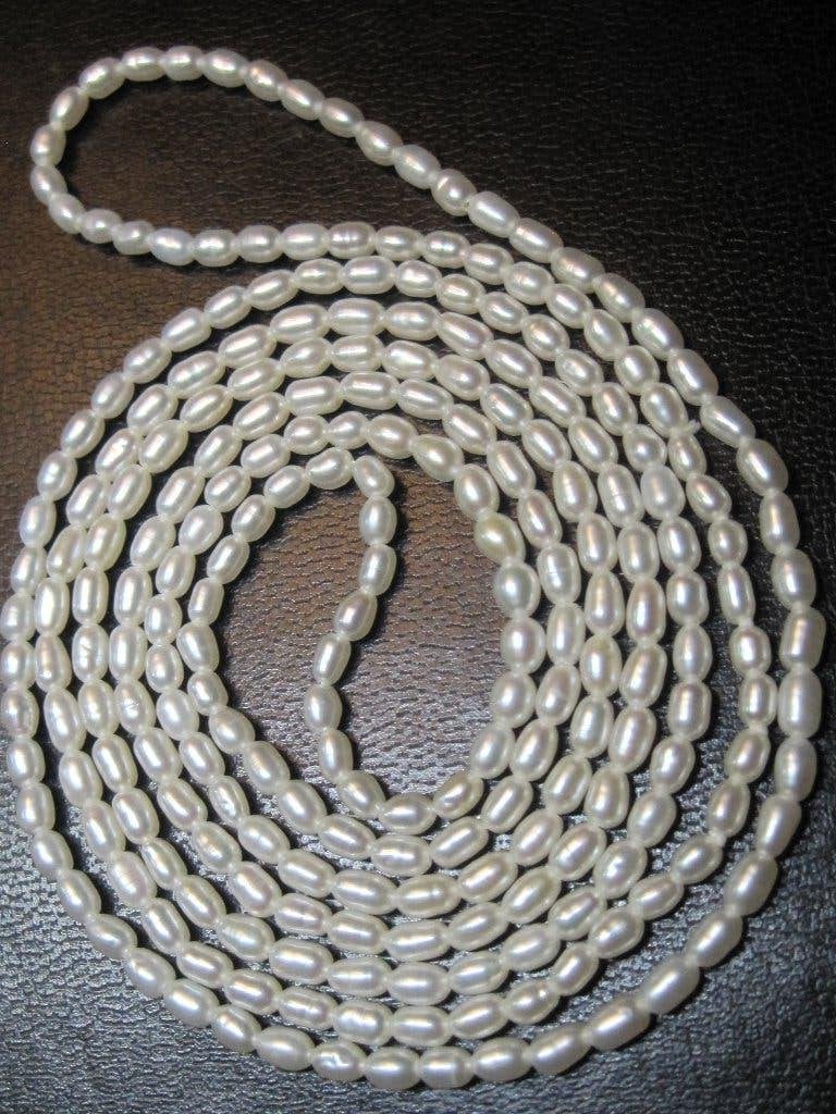 Cultivé parel ketting 100 cm lang fijne ketting 10,5 gram, Sieraden, Tassen en Uiterlijk, Kettingen, Ophalen, Zo goed als nieuw