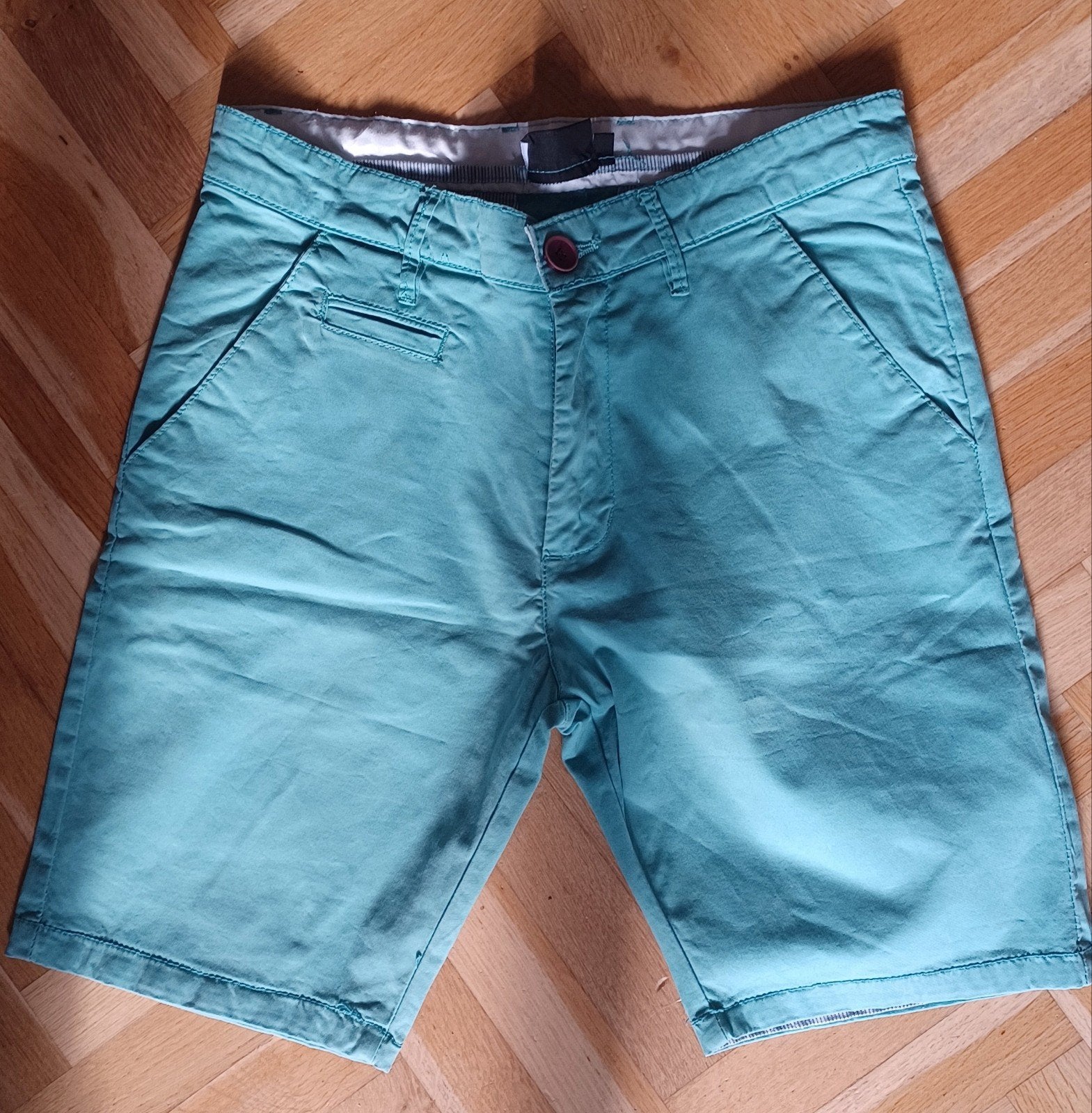 Checker heren korte broek / short maat S, Kleding | Heren, Blauw, Ophalen of Verzenden, Zo goed als nieuw, Checker