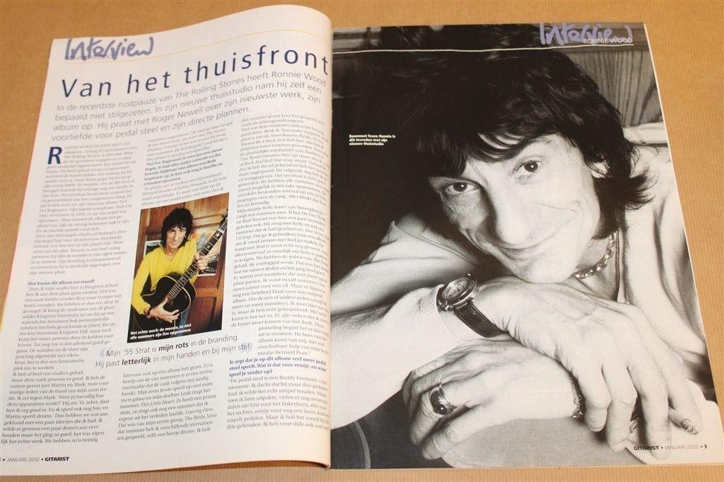Magazine Gitarist [Jan 2002] — Soloalbum Ronnie Wood, Ophalen of Verzenden, Gelezen, Artiest