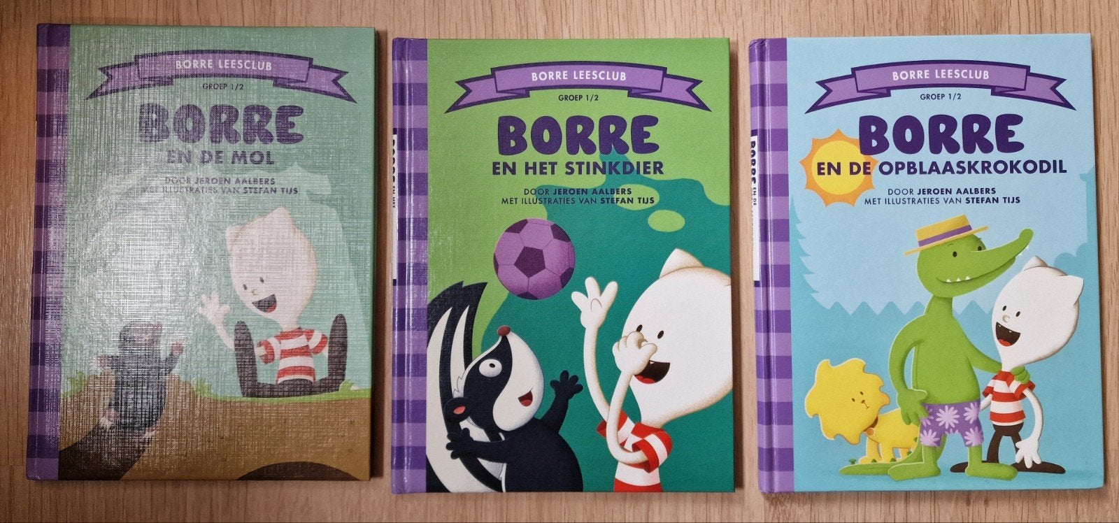 Borre Leesclub Boeken - Groep 1/2 (5 stuks), Ophalen, Zo goed als nieuw, Jeroen Aalbers, Fictie algemeen