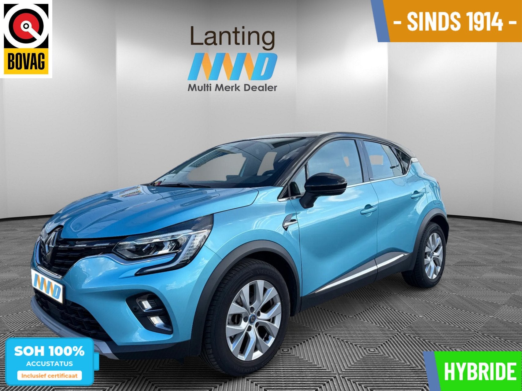 Renault Captur 1.6 E-Tech Plug-in Hybrid 160 Business, Auto's, Gebruikt, 4 cilinders, Met garantie (alle), Blauw
