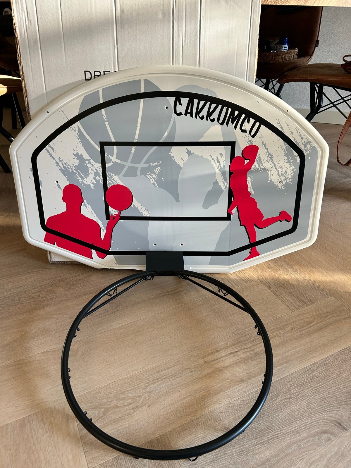 Foto 2 van Basketbalbord met ring - Zo goed als nieuw