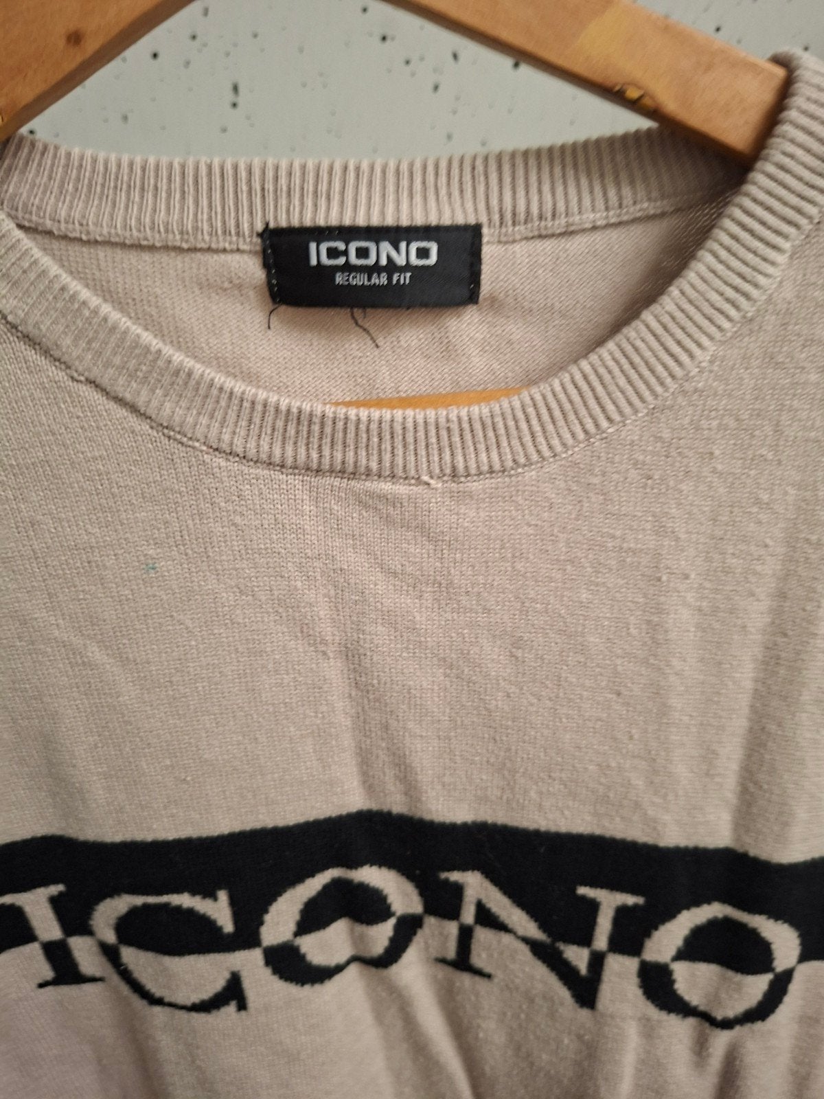 Icono Regular Fit Trui Maat XXL Oksel 58cm, Beige, Overige maten, Ophalen of Verzenden, Icono