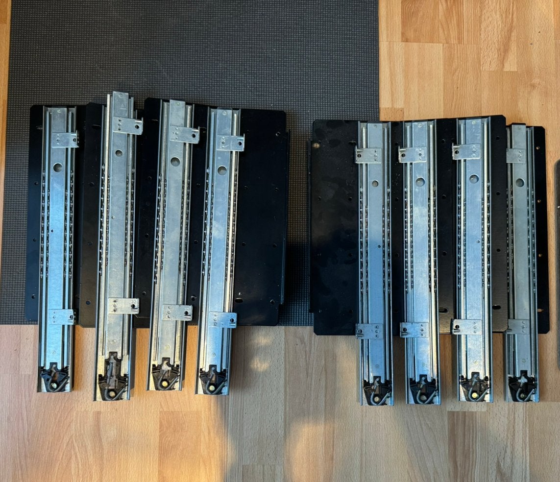 Atag Pelgrim Bauknecht glijlager geleiderail schuifrail set, Ophalen, Overige typen, Gebruikt, Overige merken