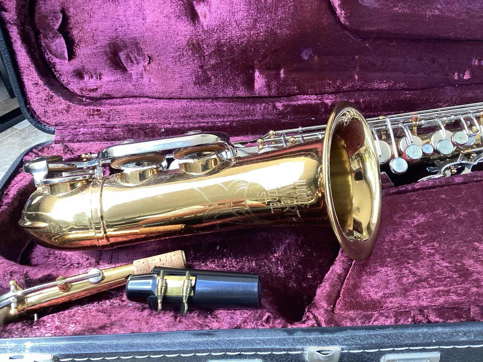 Alt saxofoon Julius Keilwerth ST met koffer, Ophalen, Gebruikt, Alt, Met koffer