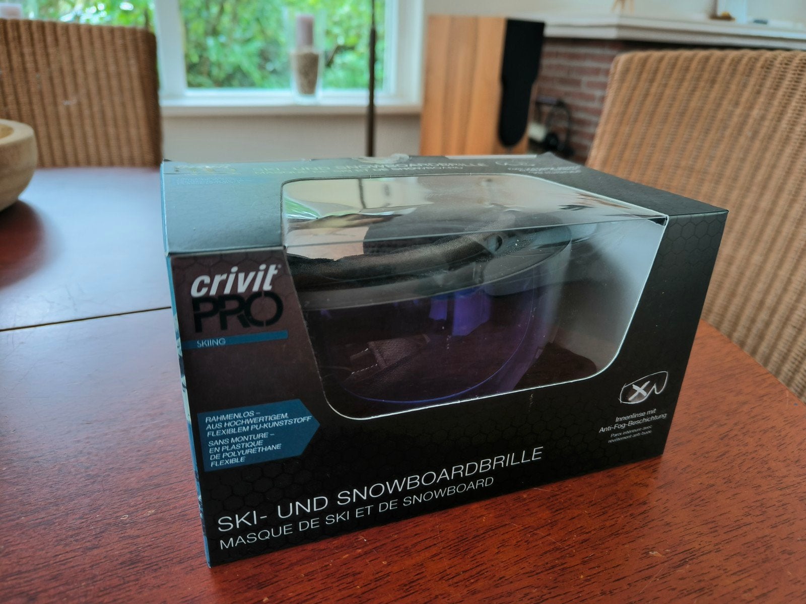 Crivit Pro Ski- en Snowboardbril - Nieuwstaat, Overige merken, Overige typen, Ophalen of Verzenden, Zo goed als nieuw