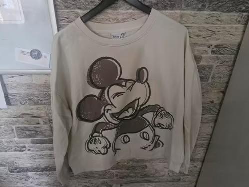 Beige Mickey mouse trui Maat L hh, Maat 38/40 (M), Primark, Beige, Onbekend