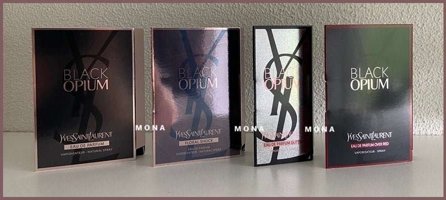 Black Opium set 4 parfum samples proefjes testers monsters, Verzenden, Nieuw