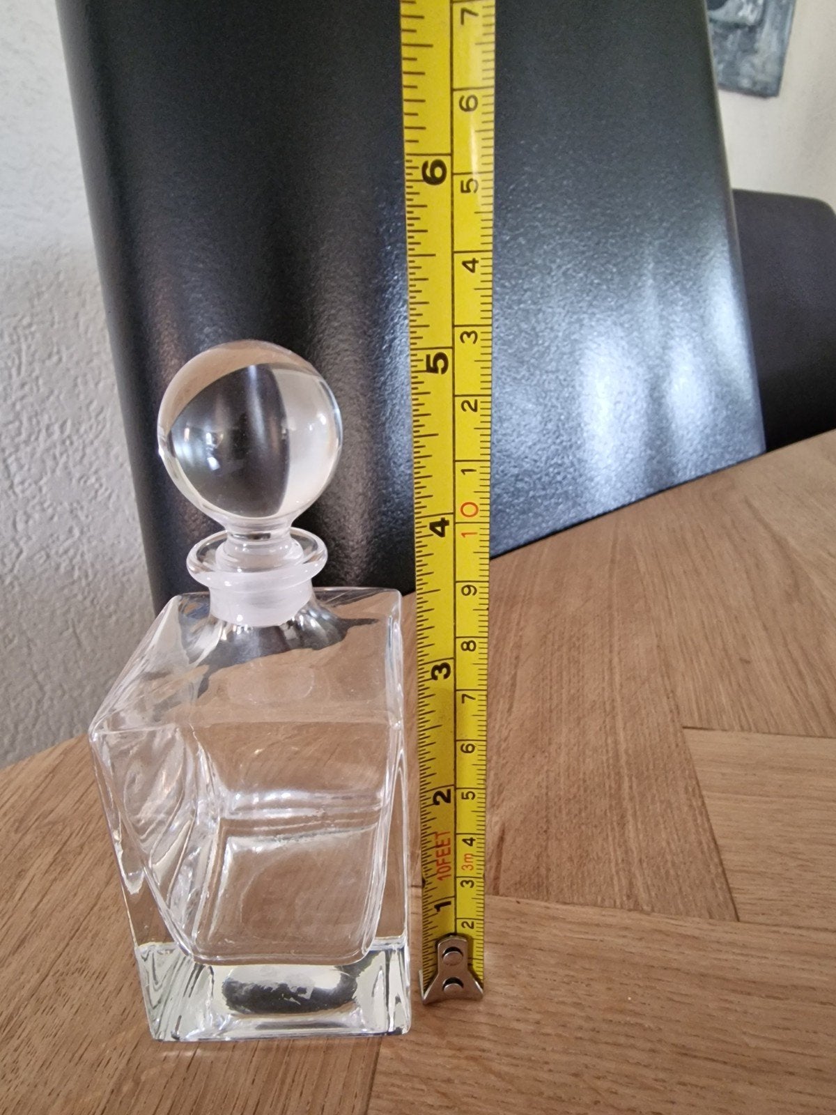 Glazen karaf met bolle stop - Elegant en tijdloos, Ophalen of Verzenden