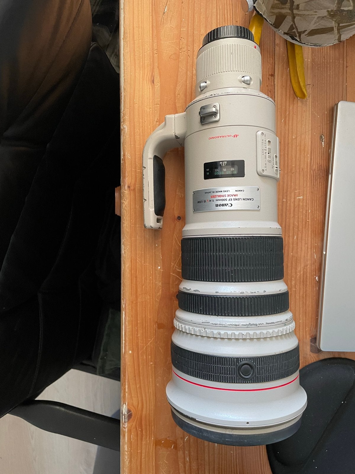 Canon EF 500mm F/4 IS USM Super Telelens met koffer, Audio, Tv en Foto, Fotografie | Lenzen en Objectieven, Ophalen, Gebruikt