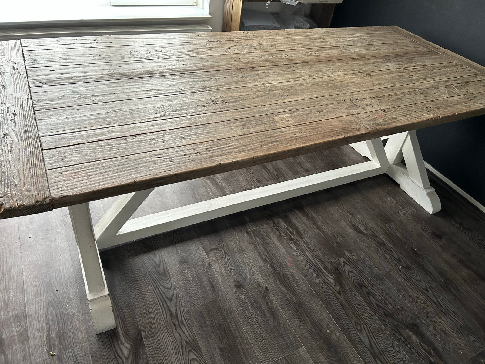 Massieve houten eettafel / kloostertafel 230x100 cm