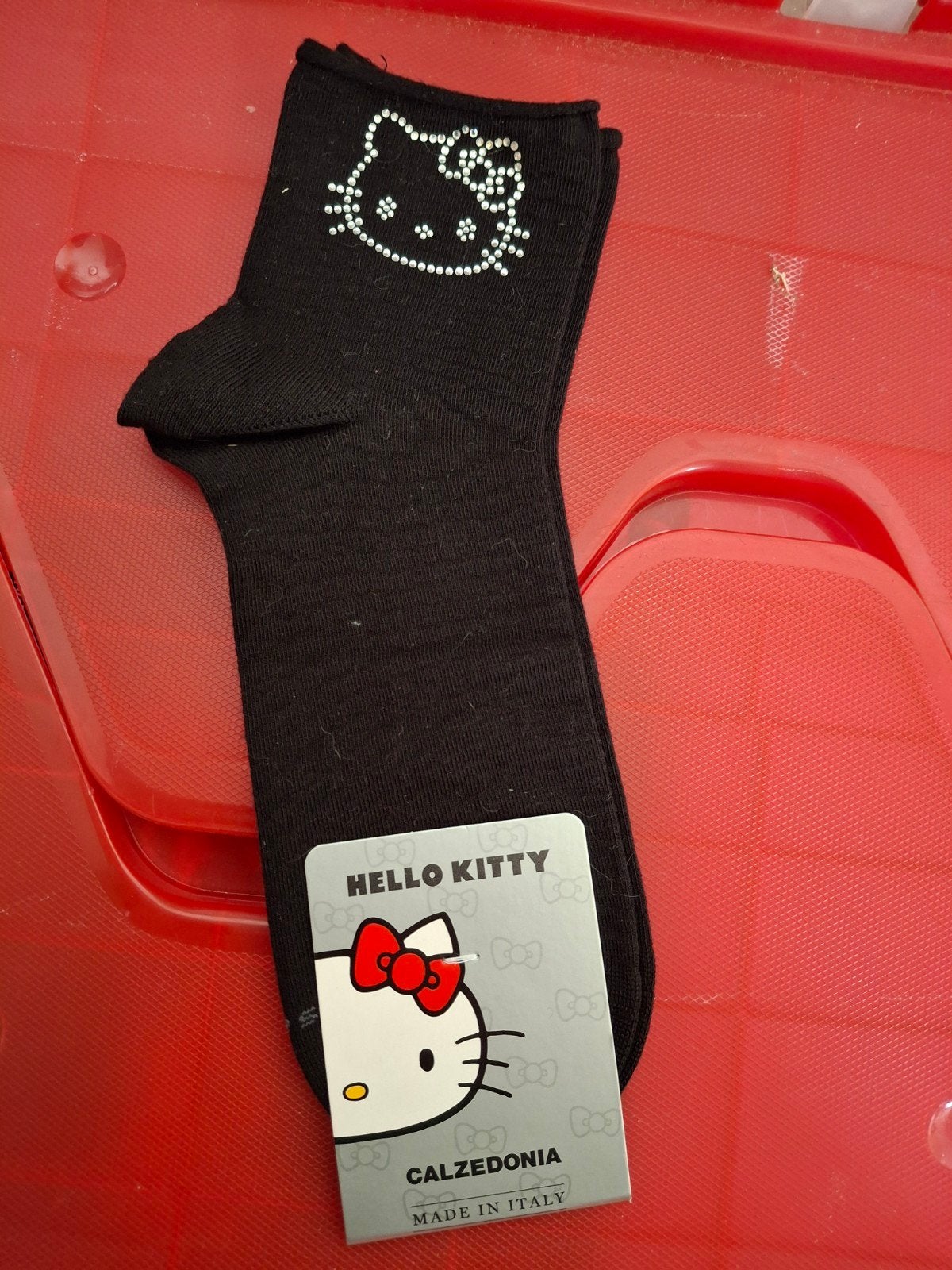 Hello Kitty Sokken - Calzedonia - Nieuw, Sokken en Kniesokken, Zwart, Maat 35 t/m 38, Calzedonia