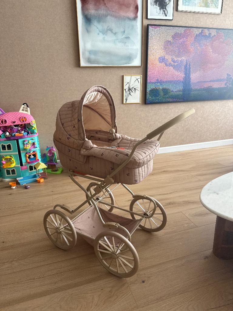 Konges slojd poppenwagen, Ophalen, Gebruikt, Babypop