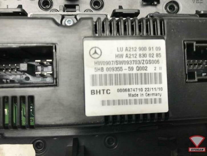 mercedes e klasse w212 climatronic paneel a2129009109, Auto-onderdelen, Gebruikt, Mercedes-Benz AG, Mercedes-Benz, Ophalen of Verzenden