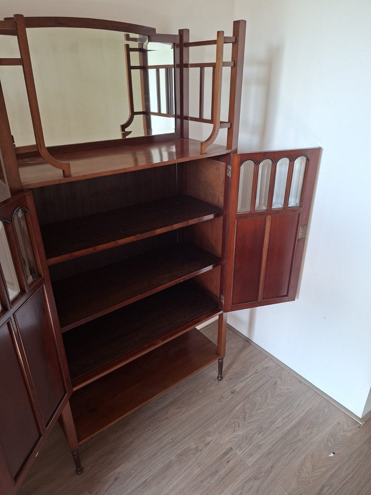 Prachtige Antieke Art Nouveau / Jugendstil Vitrinekast, Antiek en Kunst, Ophalen