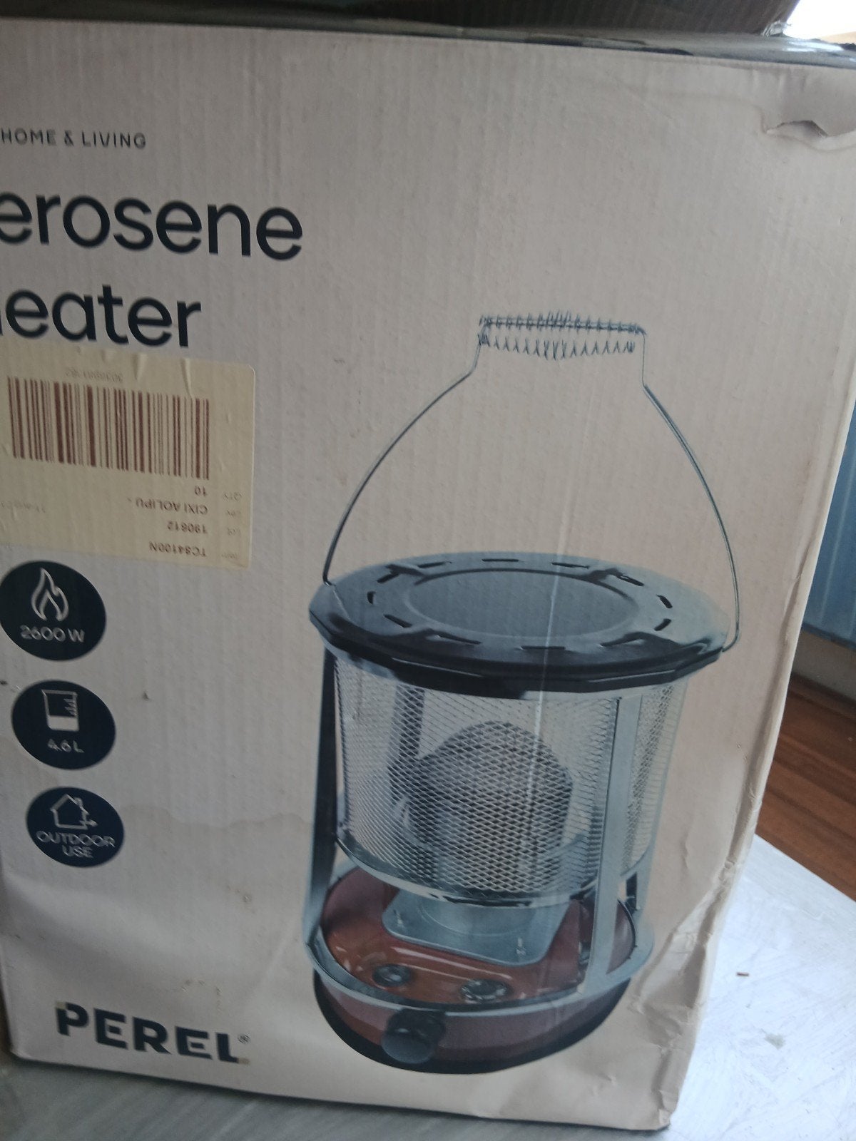 Perel Petroleumkachel 2600W - Ideaal voor Buiten, Huis en Inrichting, Kachels, Ophalen of Verzenden, Gebruikt, Overige brandstoffen