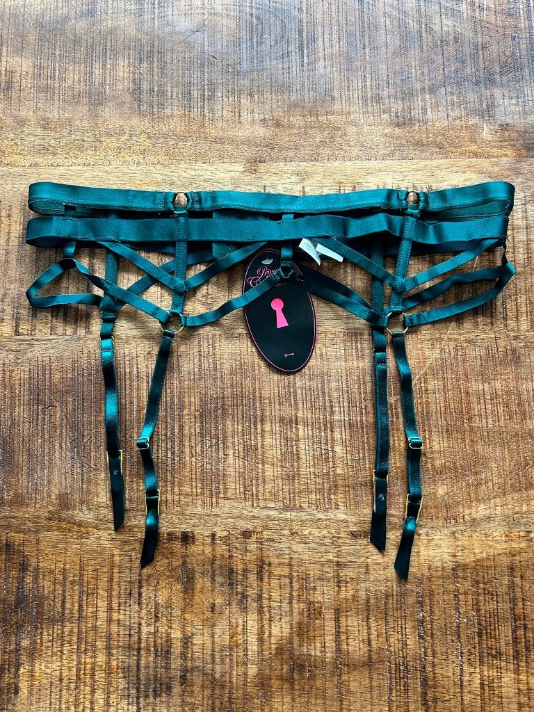 Hunkemöller Private Sting Jarretels XXL, Hunkemöller, Ophalen of Verzenden, Groen, Overige typen