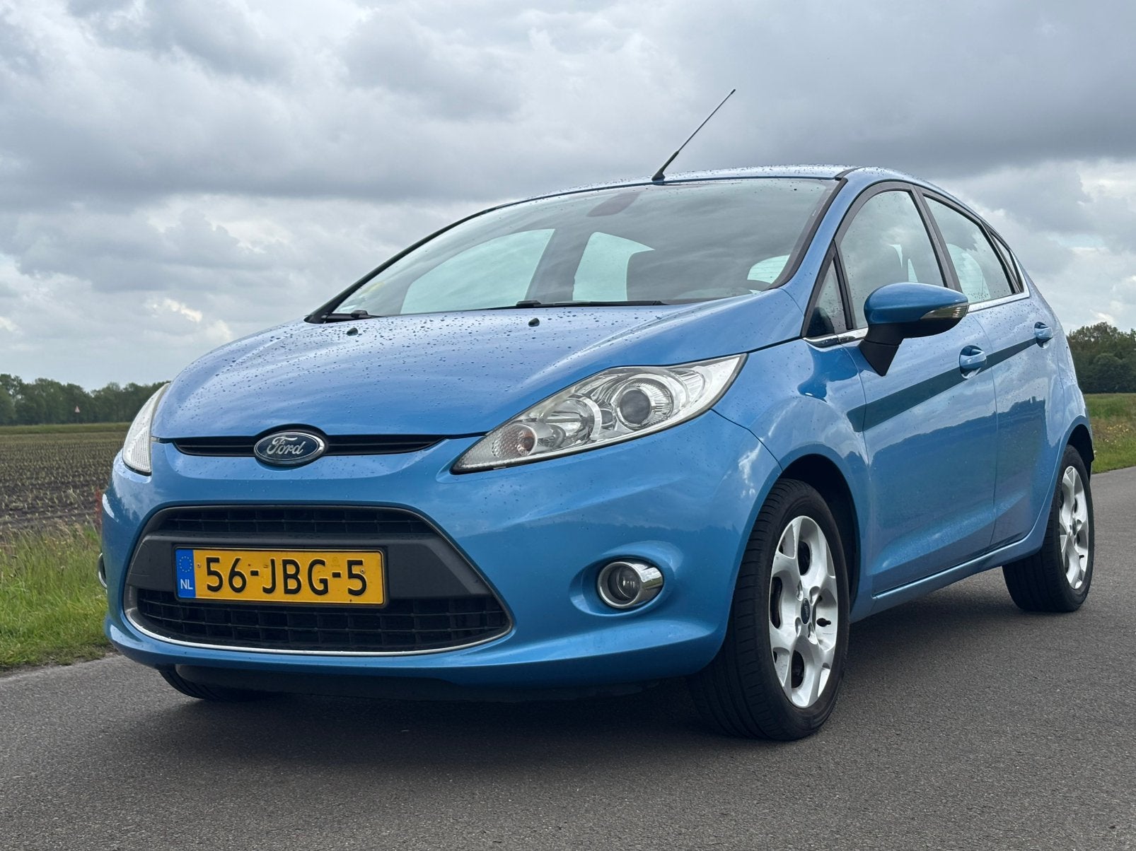 Ford Fiësta 1.25 60KW 5DR 2009 APK 05/2027 NL Auto + NAP, Auto's, Voorwielaandrijving, Stof, 1242 cc, Blauw