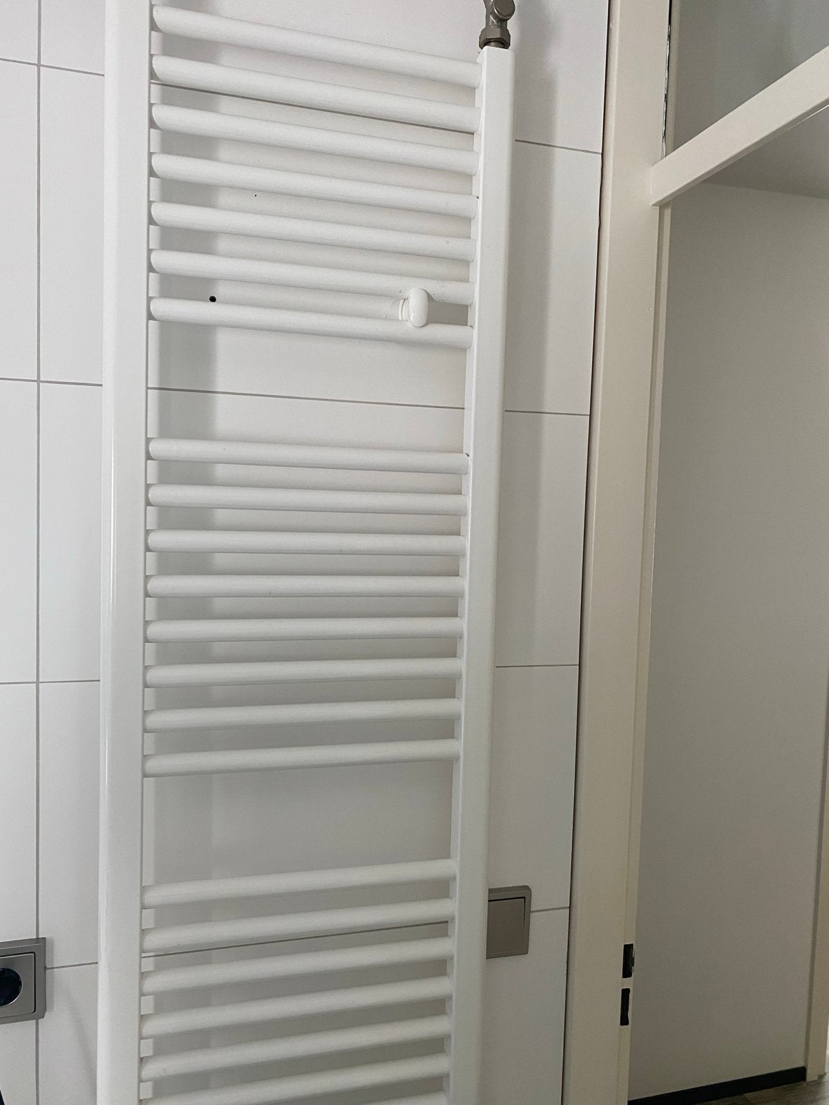 Witte handdoekradiator 180x40 cm, Gebruikt, Radiator, Minder dan 60 cm, Ophalen of Verzenden