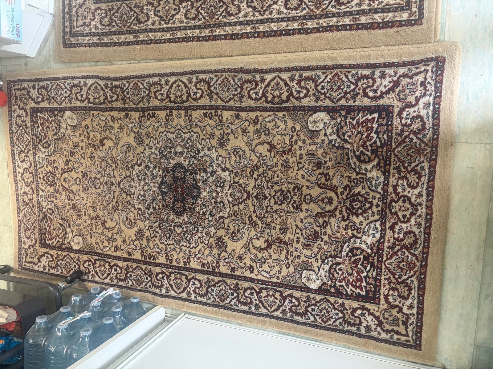 2 Perzische tapijten - Klassiek design, Ophalen, Gebruikt, 100 tot 150 cm, Beige