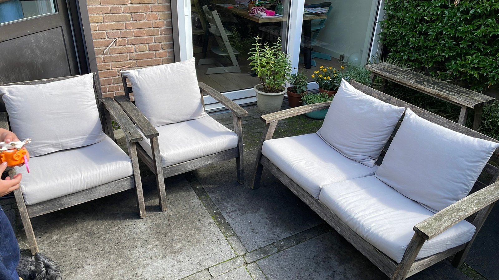 Loungeset 4 zits, Ophalen, 4 zitplaatsen, Gebruikt, Loungeset